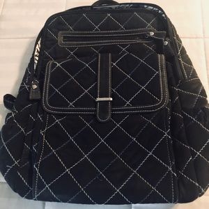 Vera Bradley Black Microfiber Rare Retired Pattern